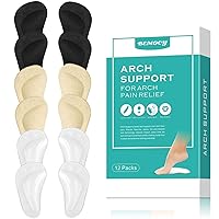 ASRAM (12PCS) Arch Support,Soft Gel Insole Pads,High Heel Inserts Reusable Arch Cushions Best for Plantar Fasciitis and Flat Feet,Arch Pain Relief, for Men and Women. 3