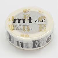 MT Washi Masking Tape Ex Vowel R, Black (MTEX1P46)