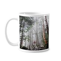 Fog Forestry Science Nature Scenery Mug Pottery Ceramic Coffee Porcelain Cup Tableware