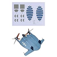 1:32 American XF5U-1 Flying Pancake Fighter Military Fighter Aircraft Paper Model Simulation Collection Display (Unassembled Kit)