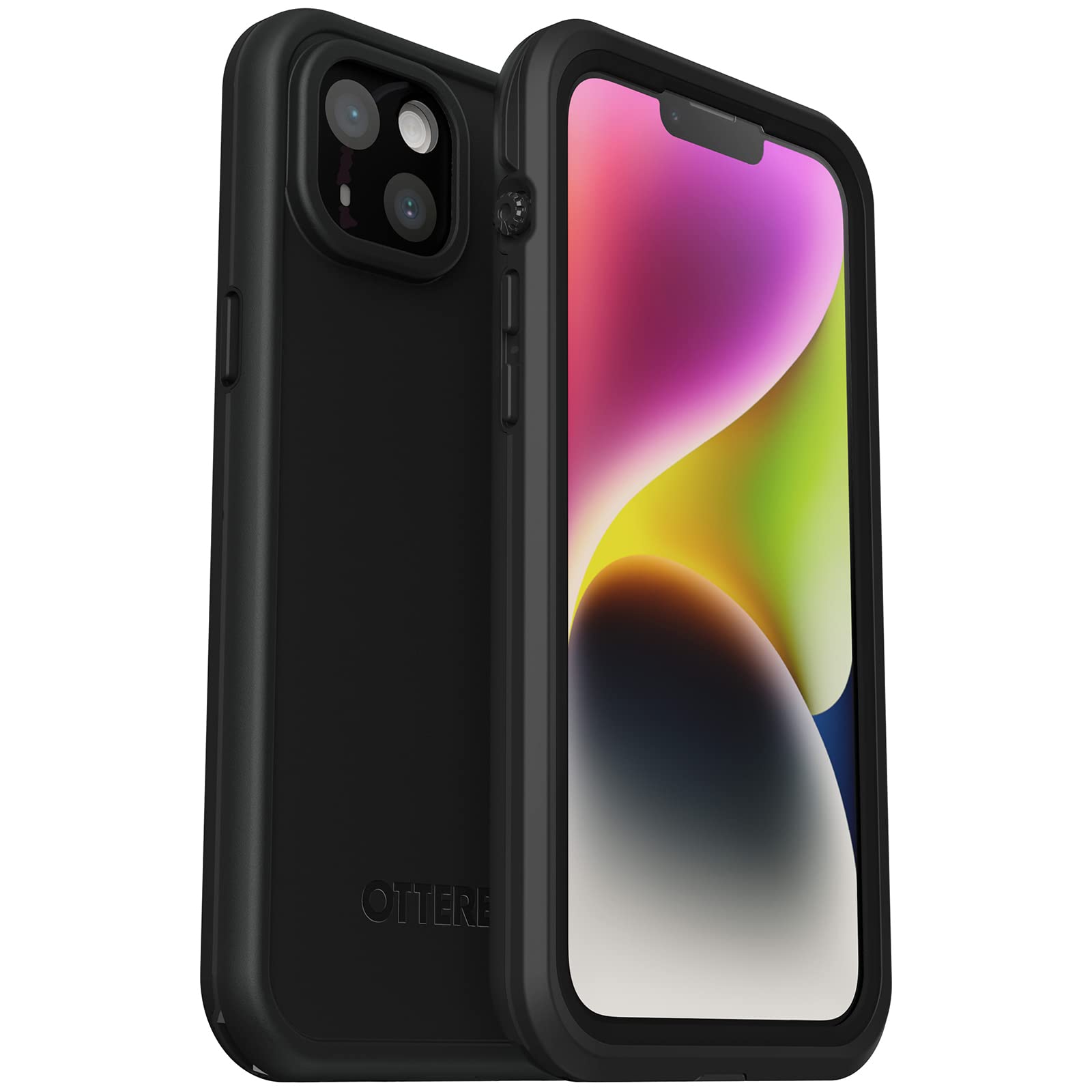 OtterBox FRĒ Series Waterproof Case with MagSafe (Designed by LifeProof) for iPhone 14 - Black