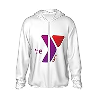 Ymca Unisex Sun Protection Hoodie Sunscreen Hoodie Light Clothes With Zipper For Men Women