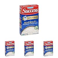 Success Boil-in-Bag Rice, Basmati Rice, Quick and Easy Rice Meals, 14-Ounce Box (Pack of 4)