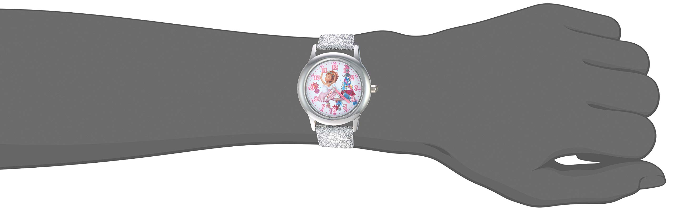 Disney JR. Kids' Stainless Steel Time Teacher Analog Quartz Strap Watch