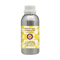 Deve Herbes Pure Ginger Essential Oil (Zingiber officinale) Steam Distilled 1250ml (42 oz)