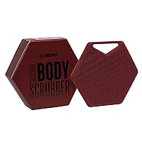 Tooletries - Body Scrubber - Silicone Exfoliating Scrubber - Bathroom & Shower Accessories for Men, Travel Essentials for Men - Durable & Long Lasting Body Wash Scrubber for Men - Burgundy