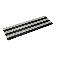 Bloomingville Marble Cheese and Serving Board with Stripes, Black and White
