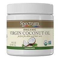Essentials Organic Virgin Coconut Oil, Unrefined, 15 Oz (Packaging May Vary)