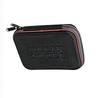 Klein Tools 5184 Hard Case for Tools, Great for Meters, Small Parts, Tech Devices, 8.75 x 2.25 x 6.5-Inch, Black With Gray and Orange Trim