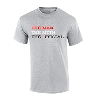 Trenz Shirt Company The Man, The Myth, The Official Funny IAABO Basketball Short Sleeve T-Shirt