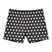Boys' Swim Boxer Shorts Polka Dot Cute Kid's Swimwear Swim Trunks 3-10T