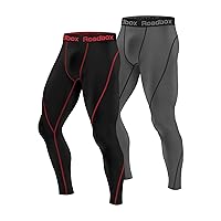 Roadbox (Size: S) 2 Pack Men’s Compression Pants Workout Warm Dry Cool Sports Leggings Tights Baselayer