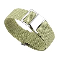 JBR French Troops Parachute Style Watch Band - Elastic Fabric Nylon Waterproof Military Replacement Watch Strap - Choice of Colors - 18mm 20mm 22mm