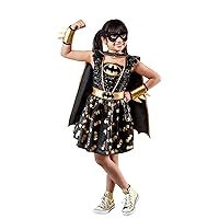 Rubie's Girl's DC Comics Batgirl Costume Dress with Cape and Eye Mask