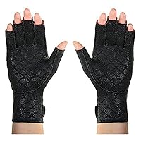 Premium Arthritic Gloves, Black,Thermoskin Premium Arthritic Gloves Pair, Black, Relieves Arthritic Pain in Fingers and Hand, Size Small