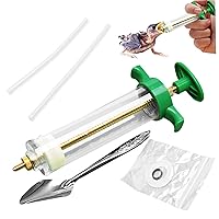Baby Bird Feeding Kit 6PCS/Set 50ml Baby Birds Feeding Syringe with Hose and Spoons Hand Feeding Device with Scale and Positioning Screw for Sick Bird Feeders