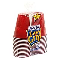 Hefty Easy Grip 18 Ounce Cups (Red), Case Pack, Twelve - (Pack of 30)