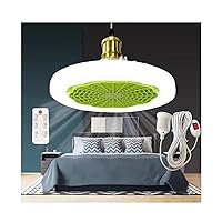 Ceiling Fan with Light Socket Fan Light Flush Mount, Reversible, 3CCT, Dimmable, Noiseless, Black Ceiling Fan for Bedroom, Kitchen, Living Room