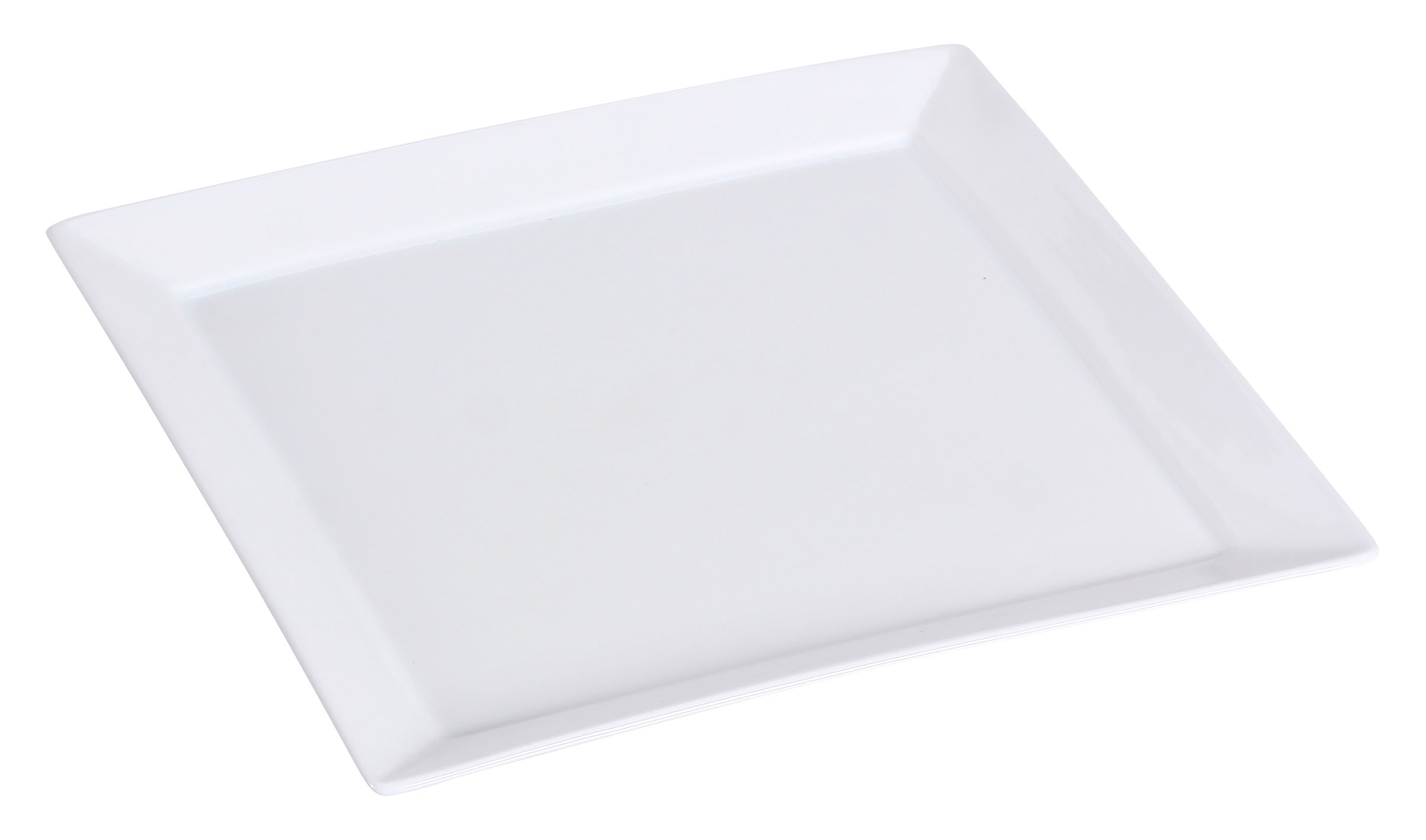 Yanco LK-108 8" Square Plate, Porcelain, Bone White (Pack of 36)