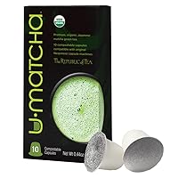 The Republic of Tea Organic U•Matcha Green Tea Latte Capsule -Compatible Recyclable Pods (10 count)