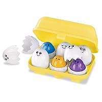 Peek N Peep Eggs - Mentally Stimulating Sorting & Stacking Toy for Ages 1 and Up - A Fun Way to Build Hand-Eye Coordinaton!