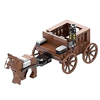 MOOXI-MOC Military Series Carriage Building Block Model Set,Simulate A War Scene,Creative Building Blocks Toy Kit(72pcs)