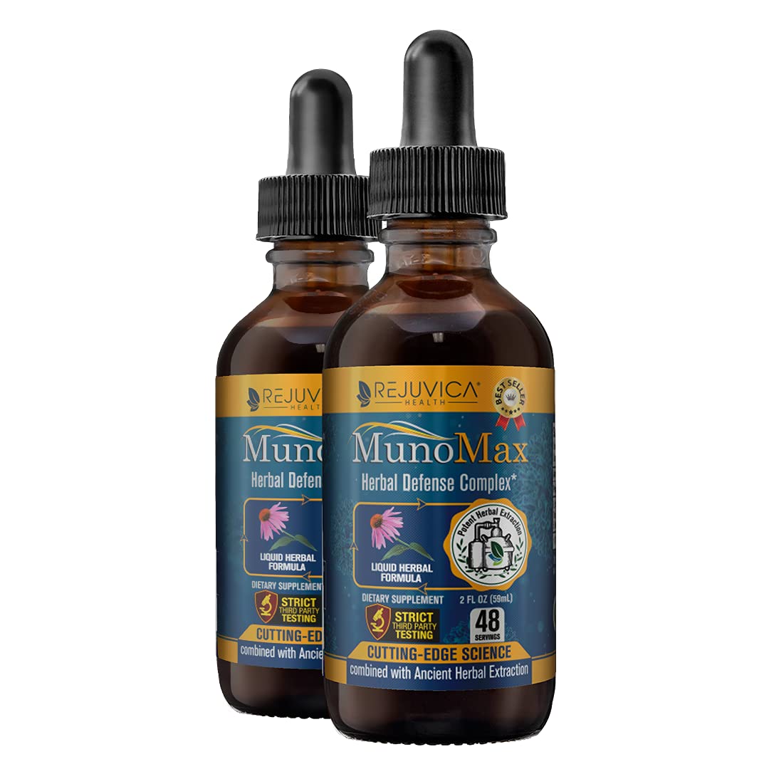 MunoMax - Advanced Immune Support Supplement - Liquid Delivery for Better Absorption - Echinacea, Astragalus, Reishi, Goldenseal, Elderberry & More!