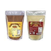 Pure Natural Miracles Cacao Powder 1 lb and Maca Root Powder 1 lb, Raw and USDA Certified Organic