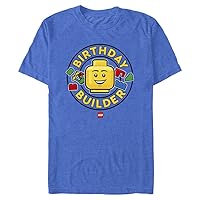 Fifth Sun Lego Iconic Birthday Builder Young Men's Short Sleeve Tee Shirt