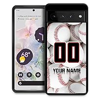 DAIZAG Customized Baseball Sports Phone Case(02),Custom Name Number for Fans Gift Phone Case Compatible with Google Pixel 7 8 Pro 7A 4A 5A 6A 5 6 Pro 4G 5G