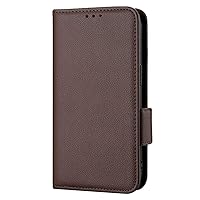 Case Compatible with vivo S18 5G,PU Leather Case & Standable Flip Case,Wallet Design with Card Slot Brown