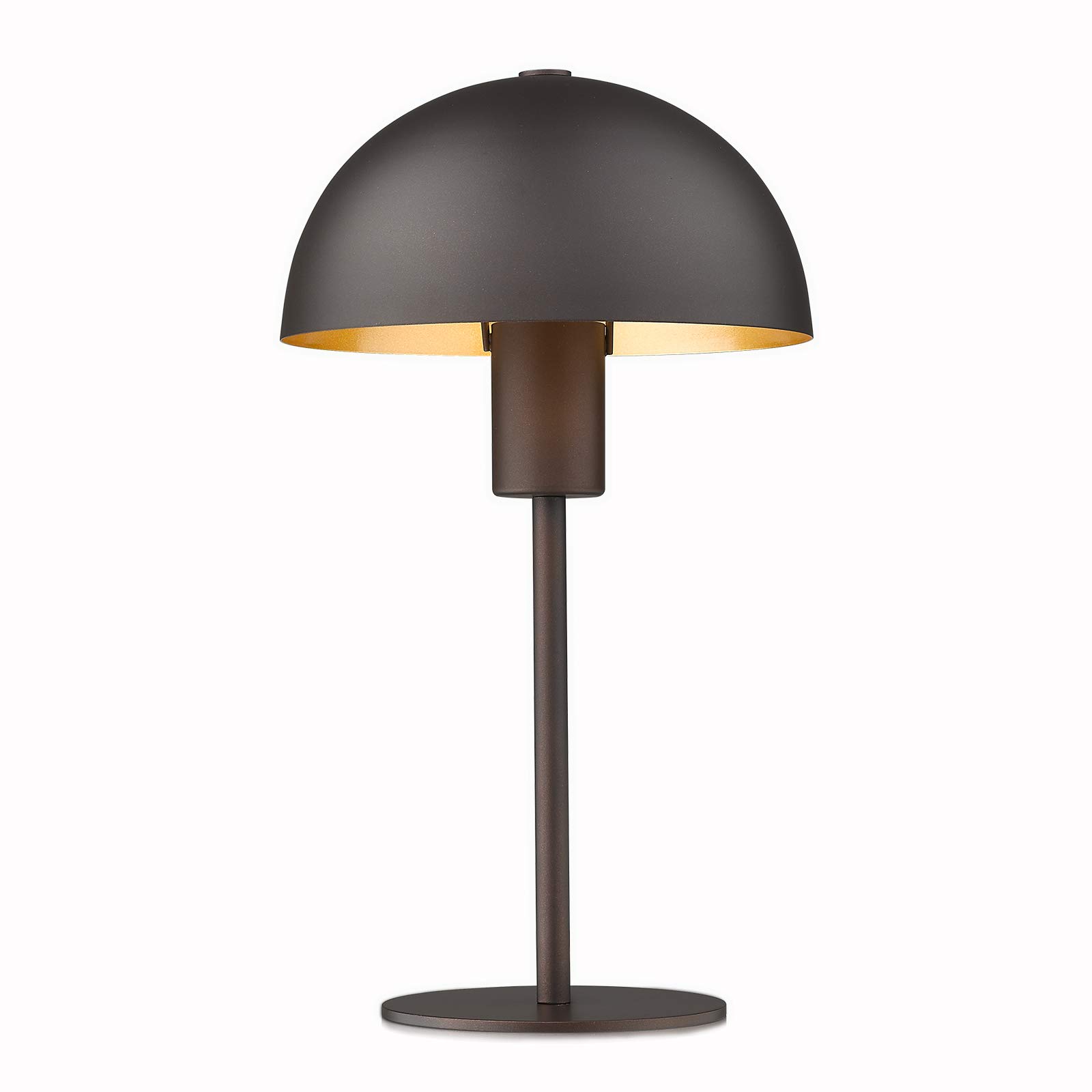 Industrial Nightstand Table Lamp, HWH Vintage Bedside Night Light for Bedroom, Office, Dorm, Oil-Rubbed Bronze, 5HZG17TL-ORB