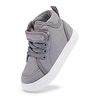Toddler Boys Girls Walking Shoes High Top Tennis Canvas Sneakers(Infant/Toddler)