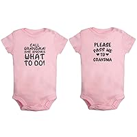 Call Grandma She Knows What to Do Funny Rompers Baby Bodysuits Infant Jumpsuits