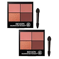 REVLON Pack of 2 Colorstay Day to Night Eyeshadow Quad, Stylish 560