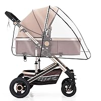 Stroller Cover Transparent Stroller Rain Cover Universal Baby Travel Weather Shield Protects from Snow Wind Dust and Sun Stroller Rain Cover Windproof Weather Shield Baby Travel Stroller Shield