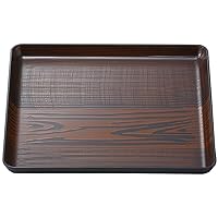 Yamasita Craft 11605550 Square Bon, Urushi Wood Grain, Size 8, 9.4 x 9.4 x 0.6 inches (24 x 24 x 1.5 cm)