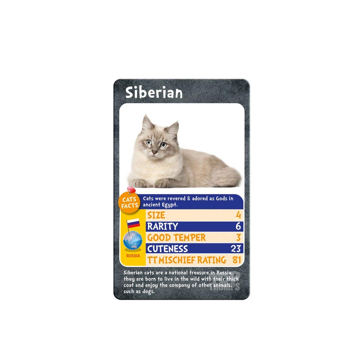 Cats and Kittens Top Trumps Card Game
