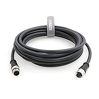 M12 A Code 8 Pin Male to Female Connector Sensor Cable High Flex Waterproof Actuator Cable for Cognex in-Sight Vision System Industrial Camera Automation Device Network (10m)