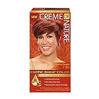 Creme of Nature Exotic Shine Hair Color With Argan Oil from Morocco, 7.64 Bronze Copper, 1 Application