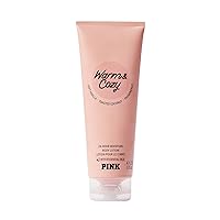Victoria's Secret Pink Warm and Cozy Fragrance Lotion, Notes of Soft Vanilla, Toasted Coconut and Passionfruit, Warm and Cozy Collection (8 oz)