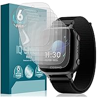 IQShield 6 Pack Matte Screen Protector Compatible with Cosmo JrTrack 3 Kids Smart Watch Anti-Glare Anti-Bubble Film