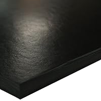 SBR (Styrene Butadiene Rubber) Sheet, 70 Shore A, Black, Smooth Finish, No Backing, 0.25