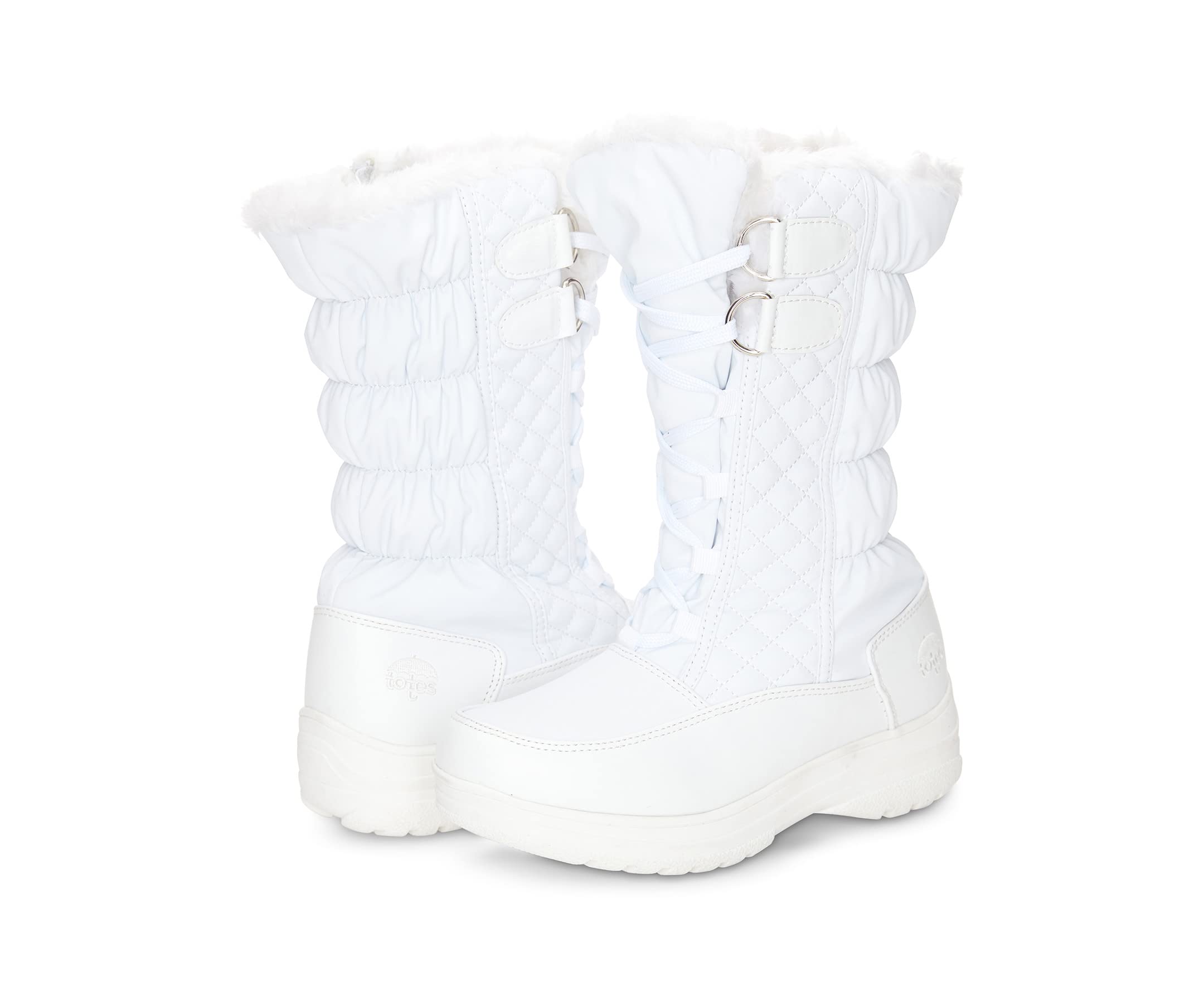 totes Women's Snow Boots with D-Ring Lace Up Jami Cold-Weather Available Both in Medium and Wide