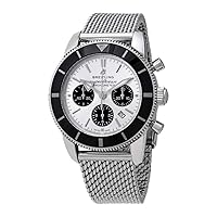 Breitling Superocean Heritage II Chronograph Automatic Chronometer Silver Dial Men's Watch AB0162121G1A1
