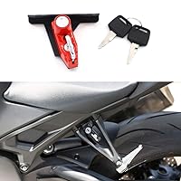 GUAIMI Motorcycle Helmet Lock Anti-Theft Helmet Security Lock Compatible with CBR1000RR 2017-Newer -Red