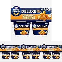 Kraft Deluxe Original Easy Microwavable Macaroni and Cheese Cups (4 ct Pack, 2.39 oz Cups) (Pack of 4)