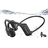Bone Conduction Headphones, IP68 Professional Waterproof Headphones Swimming Built-in MP3 16G Player, Bluetooth 5.3 Headphones, Comfort&Lightweight Open Ear Headphones for Workout, Running,Cycling