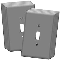 ENERLITES Toggle Light Switch Wall Plate, Jumbo Switch Cover, Gloss Finish, Oversized 1-Gang 5.5