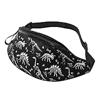 Dinosaur Fanny Pack Waist Bag Adjustable Belt Bag For Men Women Traveling Hiking Cycling Running